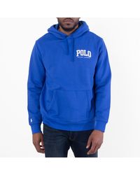 Polo Ralph Lauren - Logo-Embroidered Fleece Hoodie - Lyst