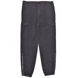 Brunello Cucinelli - Anthracite Linen Blend Cargo Trousers, Brand Size 46 (Us - Lyst