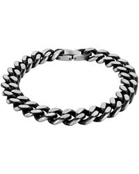 Robert Alton - Curb Link Stainless Steel Bracelet - Lyst