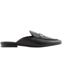 Michael Kors - Tiffanie Leather Flat Mules - Lyst