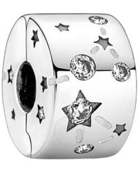 PANDORA - Moments Sterling Stars And Galaxy Charm - Lyst
