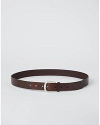 Brunello Cucinelli - Leather Belt With Buckle - Lyst