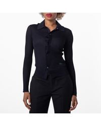 Burberry - Rib Knit Shirt - Lyst