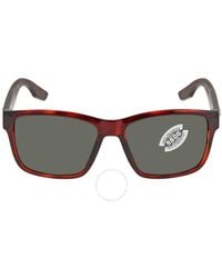 Costa Del Mar - Cta Del Mar Paunch Grey Polarized Glass Square Sunglasses  904907 57 - Lyst