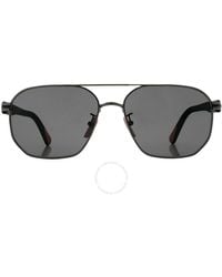 Moncler - Flaperon Smoke Navigator Sunglasses Ml0242-h 08a 56 - Lyst