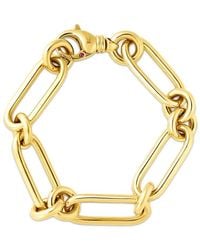 Roberto Coin - 18kt Gold Oro Classic Bracelet 8'' - Lyst