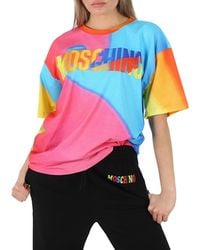 Moschino - Logo-Print Oversized T-Shirt - Lyst