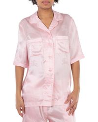 Burberry - Ekd Jacquard Silk Pyjama Shirt, Brand Size 10 (Us - Lyst