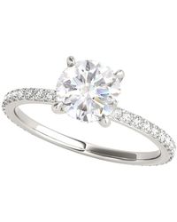 Maulijewels - 1.35 Carat Diamond Moissanite Engagement Rings For - Lyst