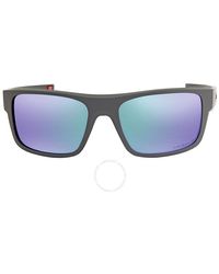 Oakley - Drop Point Polarized Prizm Sapphire Wrap Sunglasses Oo9367 936706 60 - Lyst