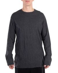 Yohji Yamamoto - Vertical Wrinkled Long Sleeve T, Brand Size 3 - Lyst