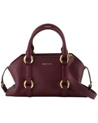 McQueen - Farringdon Top Handle Bag Burgundy - Lyst