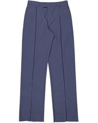 Ferragamo - Contrast Piping Straight-Leg Trousers, Brand Size 46 (Waist - Lyst