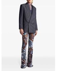 Etro - Striped Wool-Blend Blazer, Brand Size 42 (Us - Lyst