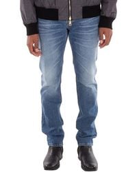 Emporio Armani - Veining J06 Slim-Fit Denim Jeans - Lyst