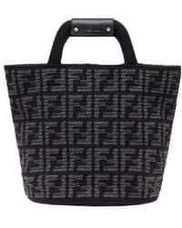 Fendi - Ff Cashmere Blend Shopping Bag - Lyst