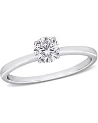 Created Forever - 1/2Ct Tdw Lab-Created Diamond Solitaire Engagement Ring - Lyst