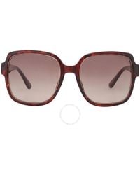 Guess Factory - Gradient Brown Square Sunglasses Gf6180 52f 56 - Lyst