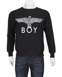 BOY London - Black / White Long Sleeve Boy Eagle Sweatshirt - Lyst