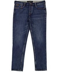 Emporio Armani - J75 Slim-Fit Selvedge Denim Jeans, Waist - Lyst