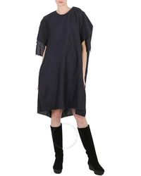 Maison Margiela - Anthracite Mohair Wool Raw-cut Oversize Dress - Lyst