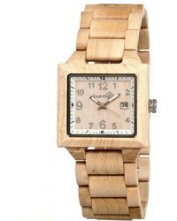 Earth - Watches Culm Khaki Tan Wood Unisex Watch - Lyst