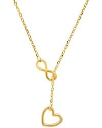 Kylie Harper - 14K Over Infinity Heart Y Necklace - Lyst