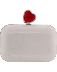 Jimmy Choo - Micro Cloud Heart Clasp Clutch Bag With Chain Strap - Lyst