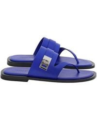 Ferragamo - Dickens Leather Thong Sandals - Lyst