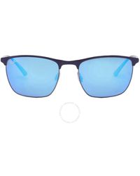 Ray-Ban - Blue Chromance Square Sunglasses Rb3686 92044l 57 - Lyst