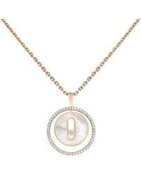 Messika - Lucky Move 18K Rose Diamond Necklace - Lyst