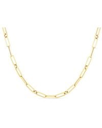 Roberto Coin - Thin Paper Clip Link Necklace 17'' - Lyst
