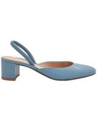 Gianvito Rossi - Tivoli Leather Slingback Pumps - Lyst