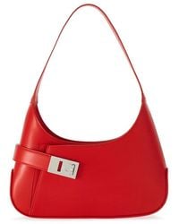 Ferragamo - Archive Calfskin Leather Hobo Shoulder Bag - Lyst