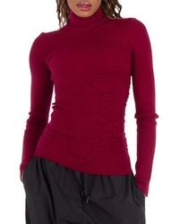 Burberry - Roll-Neck Jumper With Equestrian Knight Motif - Lyst