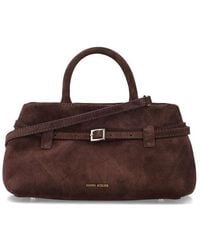 MANU Atelier - Le Cambon 25 Suede Bag Deep Calf Leather Shoulder - Lyst