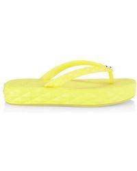 Jimmy Choo - Diamond Rubber Flip Flops, Brand Size 41 Us - Lyst