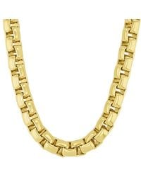 Robert Alton - Stainless Steel Rounded Box Link Finish Chain - Lyst