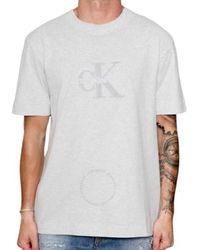 Calvin Klein - Chenille Monogram T-Shirt - Lyst