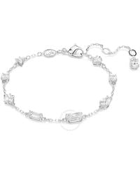 Swarovski - Mesmera Soft Bracelet Scattered Rhodium Shiny Crystal - Lyst