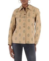 Chloé - Embroidered Shirt Jacket - Lyst