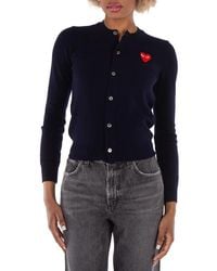 Comme des Garçons - Ladies Heart Logo Cardigan - Lyst