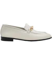 Jimmy Choo - Diamond Tilda Embossed Chain Loafers, Brand Size 37 Us - Lyst
