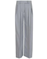 Brunello Cucinelli - Light Linen Blend Trousers, Brand Size 44 (Us - Lyst