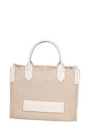 Balmain - Small B-Army Jacquard Canvas Tote Bag, Natural Color - Lyst