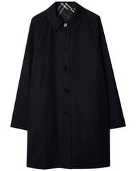 Burberry - Check Reversible Gabardine Car Coat, Brand Size 48 Us - Lyst