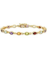Amour - 4 1/2 Ct Tgw Multi-Gemstone Marquise Bracelet - Lyst