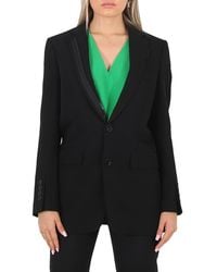 Burberry - Ladies Tailored Single-Breasted Blazer Jacket, Brand Size 4 (Us - Lyst