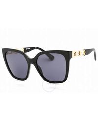 Moschino - Grey Cat Eye Sunglasses Mos098/s 0807/ir 55 - Lyst