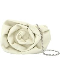 Burberry - Rose Chain Leather Clutch Bag - Lyst